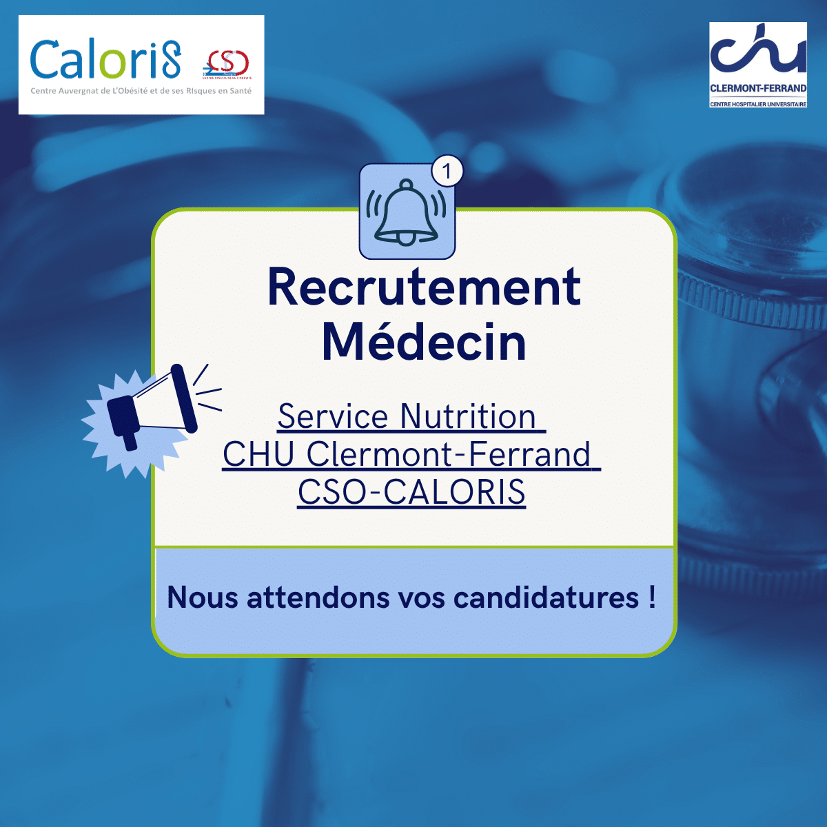 Recherche Médecin Service de Nutrition Clinique